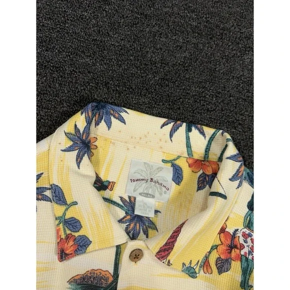 Tommy Bahama Shirt Men's XL Floral Hula Girl Hawaiian Silk Aloha Tropical Relax - Picture 5 of 8